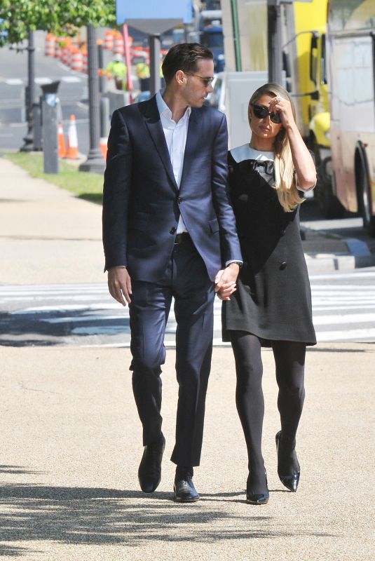 PARIS HILTON and Carter Reum at a Protest on Capitol Hill in Washington DC 05/11/2022