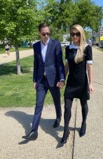 PARIS HILTON and Carter Reum at a Protest on Capitol Hill in Washington DC 05/11/2022
