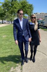 PARIS HILTON and Carter Reum at a Protest on Capitol Hill in Washington DC 05/11/2022