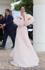 PATRICIA CONTRERAS Leaves Hotel Martinez in Cannes 05/22/2022