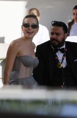 PIXIE LOTT Leaves Hotel Martinez in Cannes 05/5/2022
