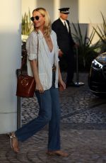 POPPY DELEVINGNE Leaves Hotel Martinez in Cannes 05/20/2022