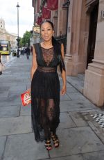 PRECIOUS MUIR Arrives at Jersey Boys Media Night at Trafalgar Theatre in London 05/11/2022
