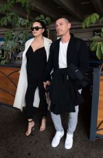 Pregnant ADRIANA LIMA Arrives at Nice Airport 05/16/2022