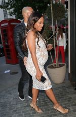 Pregnant ALEXANDRA BURKE Out in London 05/12/2022