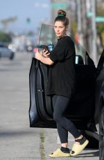 Pregnant ASHLEY GREENE Leaves a Gym in Los Angeles 05/06/2022