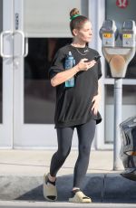 Pregnant ASHLEY GREENE Leaves a Gym in Los Angeles 05/06/2022