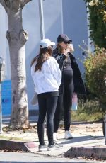 Pregnant KATHERINE and CHRISTINA SCHWARZENEGGER Out for Breakfast in Pacific Palisades 05/09/2022