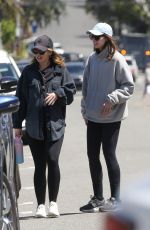 Pregnant KATHERINE and CHRISTINA SCHWARZENEGGER Out for Breakfast in Pacific Palisades 05/09/2022