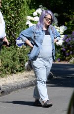 Pregnant KELLY OSBOURNE Out House Hunting in Los Angeles 05/26/2022