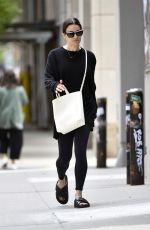 Pregnant LEA MICHELE Leaves a Salon in New York 05/12/2022