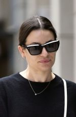 Pregnant LEA MICHELE Leaves a Salon in New York 05/12/2022