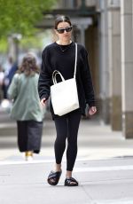 Pregnant LEA MICHELE Leaves a Salon in New York 05/12/2022