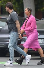 Pregnant LEONA LEWIS and Dennis JauchLeaves Birthing Class in West Hollywood 05/19/2022