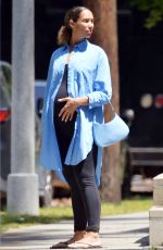 Pregnant LEONA LEWIS at a Nail Salon in Los Angeles 05/07/2022