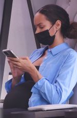 Pregnant LEONA LEWIS at a Nail Salon in Los Angeles 05/07/2022