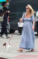 Pregnant NICKY HILTON Out with Her Dog in New York 05/05/2022