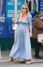 Pregnant NICKY HILTON Out with Her Dog in New York 05/05/2022