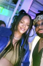Pregnant RIHANNA at Dave Chappelle