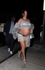 Pregnant RIHANNA Out for Dinner at Giorgio Baldi in Santa Monica 05/08/2022