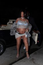 Pregnant RIHANNA Out for Dinner at Giorgio Baldi in Santa Monica 05/08/2022