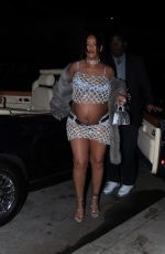 Pregnant RIHANNA Out for Dinner at Giorgio Baldi in Santa Monica 05/08/2022