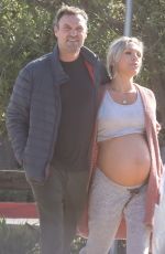 Pregnant SHARNA BURGESS and Brian Austin Green Out in Malibu 05/16/2022