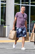 Pregnant SHARNA BURGESS and Brian Austin Green Shopping at Erewhon in Calabasas 04/28/2022