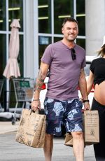 Pregnant SHARNA BURGESS and Brian Austin Green Shopping at Erewhon in Calabasas 04/28/2022