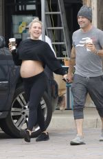 Pregnant SHARNA BURGESS and Brian Austin Out in Malibu 05/18/2022