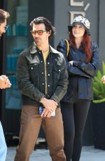 Pregnant SOPHIE TURNER and Joe Jonas at Wally