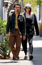 Pregnant SOPHIE TURNER and Joe Jonas at Wally