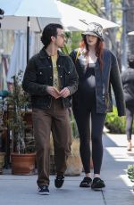Pregnant SOPHIE TURNER and Joe Jonas at Wally
