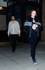 Pregnant SOPHIE TURNER and Joe Jonas Leaves Their Hotel in New York 05/01/2022