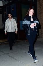 Pregnant SOPHIE TURNER and Joe Jonas Leaves Their Hotel in New York 05/01/2022