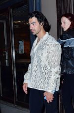 Pregnant SOPHIE TURNER and Joe Jonas Out for Dinner at Emilio