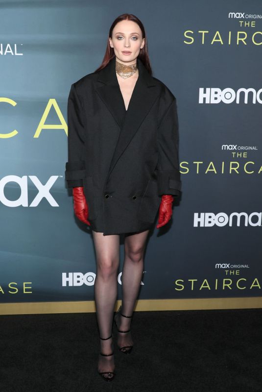 Pregnant SOPHIE TURNER at The Staircase Premiere at Museum of Modern Art in New York 05/03/2022