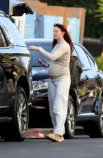Pregnant SOPHIE TURNER Leaves W Hotel in Hollywood 05/18/2022