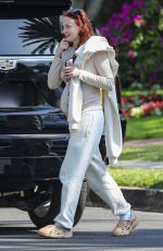 Pregnant SOPHIE TURNER Leaves W Hotel in Hollywood 05/18/2022