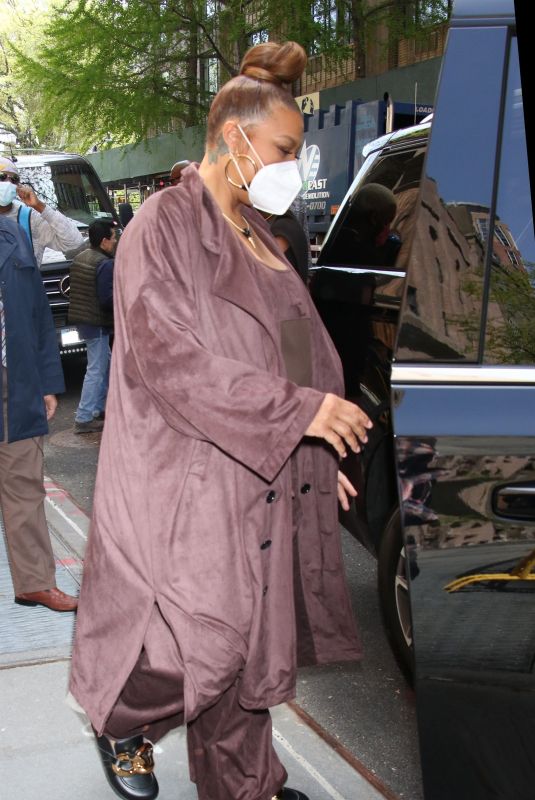 QUEEN LATIFAH Leaves The View in New York 05/05/2022