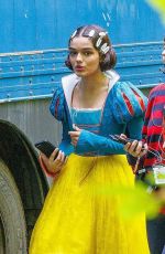 RACHEL ZEGLER on the  Set of Snow White in London 05/19/2022