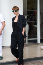 REBECCA HALL Leaves Martinez Hotel in Cannes 05/22/2022