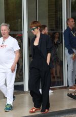 REBECCA HALL Leaves Martinez Hotel in Cannes 05/22/2022