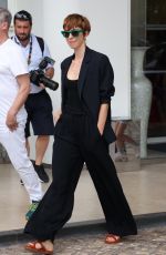 REBECCA HALL Leaves Martinez Hotel in Cannes 05/22/2022