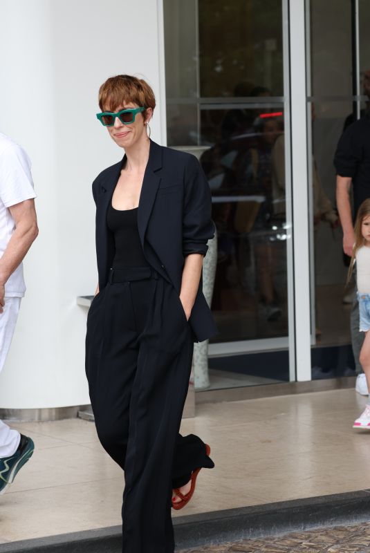 REBECCA HALL Leaves Martinez Hotel in Cannes 05/22/2022