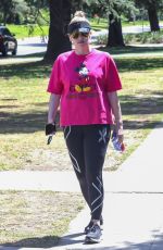 REBEL WILSON in a Gucci Mickey Mouse Tee Out in Griffith Park in Los Angeles 05/10/2022