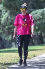 REBEL WILSON in a Gucci Mickey Mouse Tee Out in Griffith Park in Los Angeles 05/10/2022