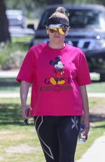 REBEL WILSON in a Gucci Mickey Mouse Tee Out in Griffith Park in Los Angeles 05/10/2022