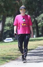REBEL WILSON in a Gucci Mickey Mouse Tee Out in Griffith Park in Los Angeles 05/10/2022