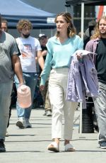 ROSE BYRNE on the Set of Platonic in Los Angeles 05/18/2022